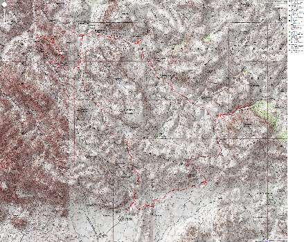 Map - AZ: Superstition Wilderness; 2010; 31 miles